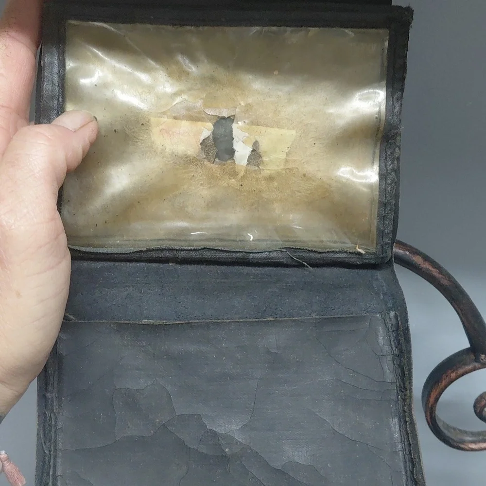 Vintage WWII Black Leather Seaman's Identification Wallet
